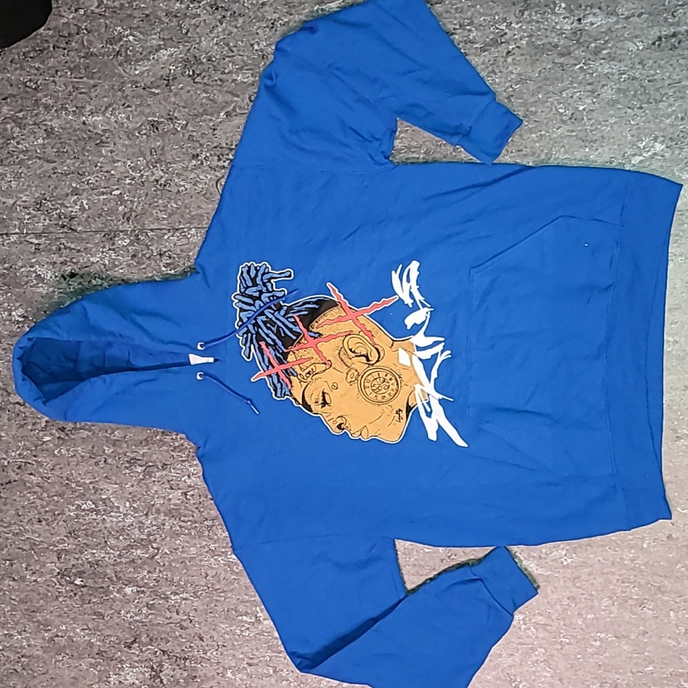 Xxx TenTacion. SKINS. Jerzees. Hooded Sweatshirt. NEVER-WORN. size Large